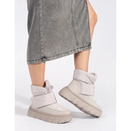 Seastar Šedé zateplené dámské sněhule se silnou podrážkou šedá 1 Seastar Šedé zateplené dámské sněhule se silnou podrážkou šedá 1