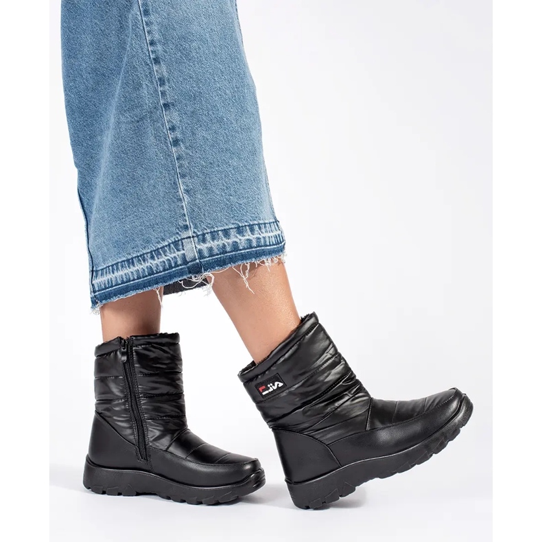 Černé dámské sněhule černá 2