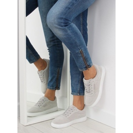 Šedé semišové dámské tenisky NB172 LT.GREY bílý šedá 1 Šedé semišové dámské tenisky NB172 LT.GREY bílý šedá 1