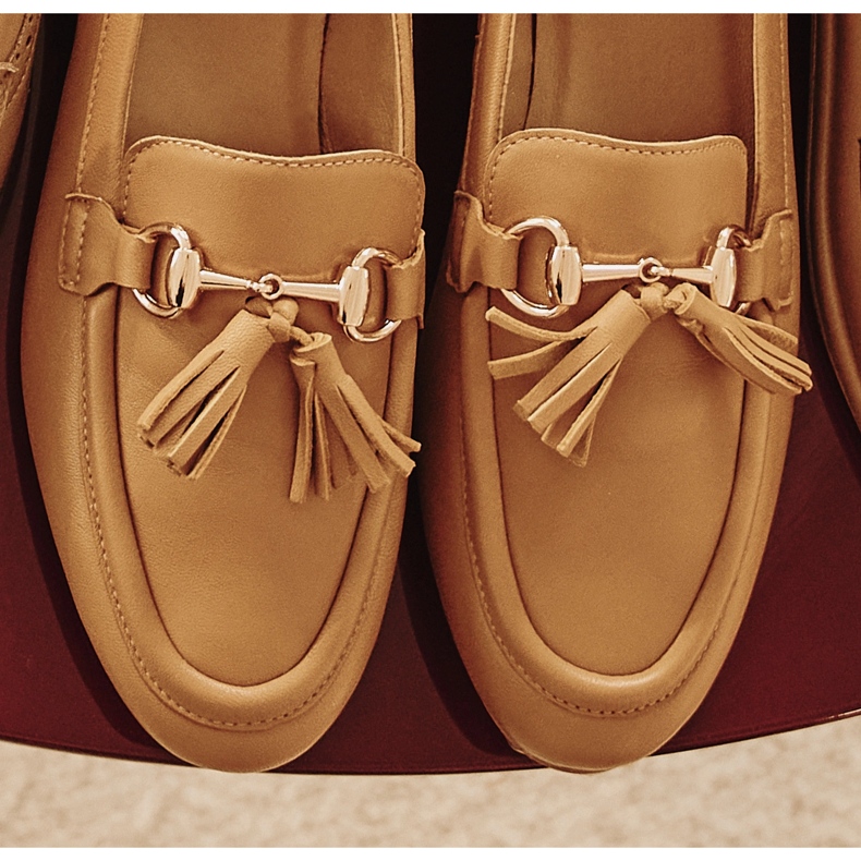 Marco Shoes Kožené mokasíny s třásněmi 2199P-003-1 hnědý 1