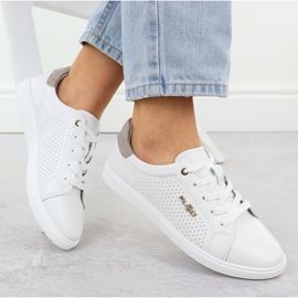 Kožená sportovní bota White Filippo DP6738 bílý 1 Kožená sportovní bota White Filippo DP6738 bílý 1