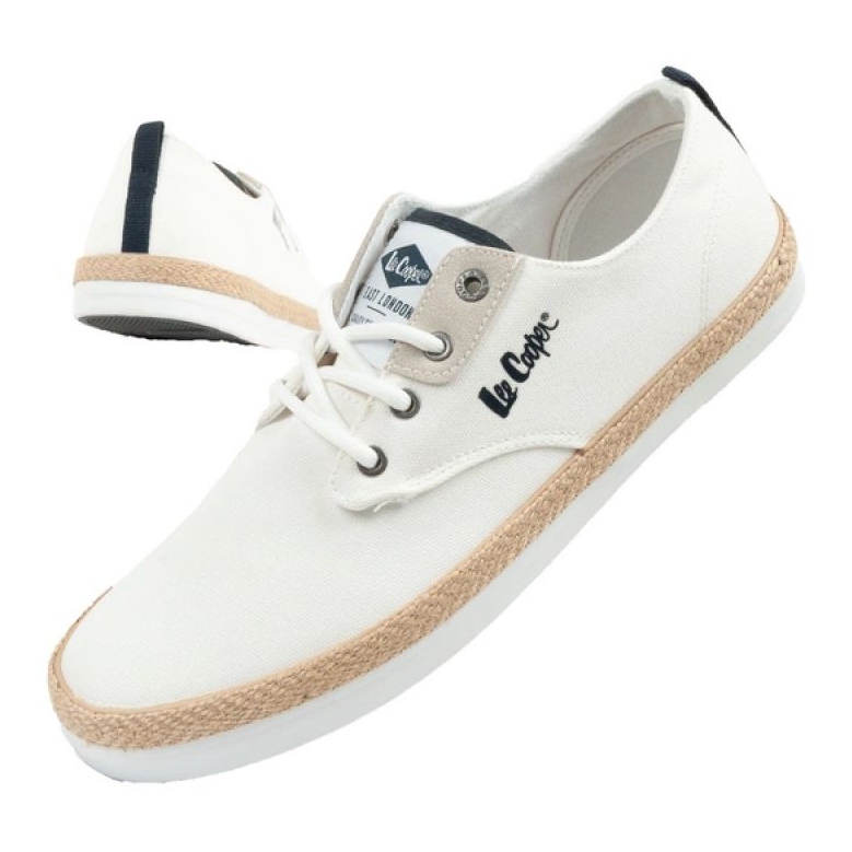 Lee Cooper LCW-25-02-3252M SNIETERS SNIEKERS Pánské espadrilly bílé bílý 1