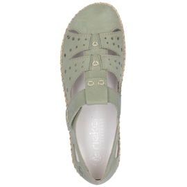 Dámské boty s suchým zipem, Openwork Green Rieker 44852-52 zelený 1