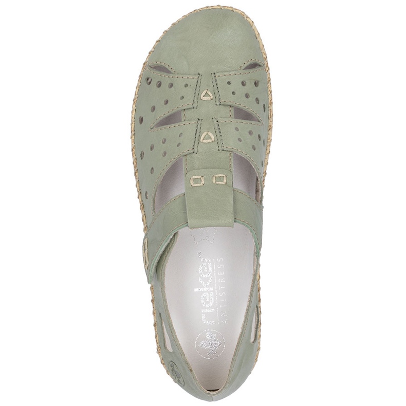 Dámské boty s suchým zipem, Openwork Green Rieker 44852-52 zelený 1