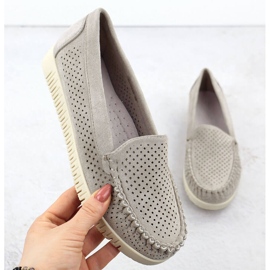 Moccasins Openwork Loose Beige Potocki 25-11316 béžový 1