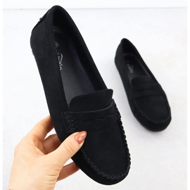 Evento Dámské černé eveno 7673 dámské boty Moccasins černý 1