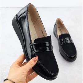 Dámské boty se rozplynuly na platformě Black UNISOFT 9040 černá 1