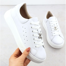 Cambell Dámská kožená bota s białe Camell SZ00635 Medvídek bílý 1