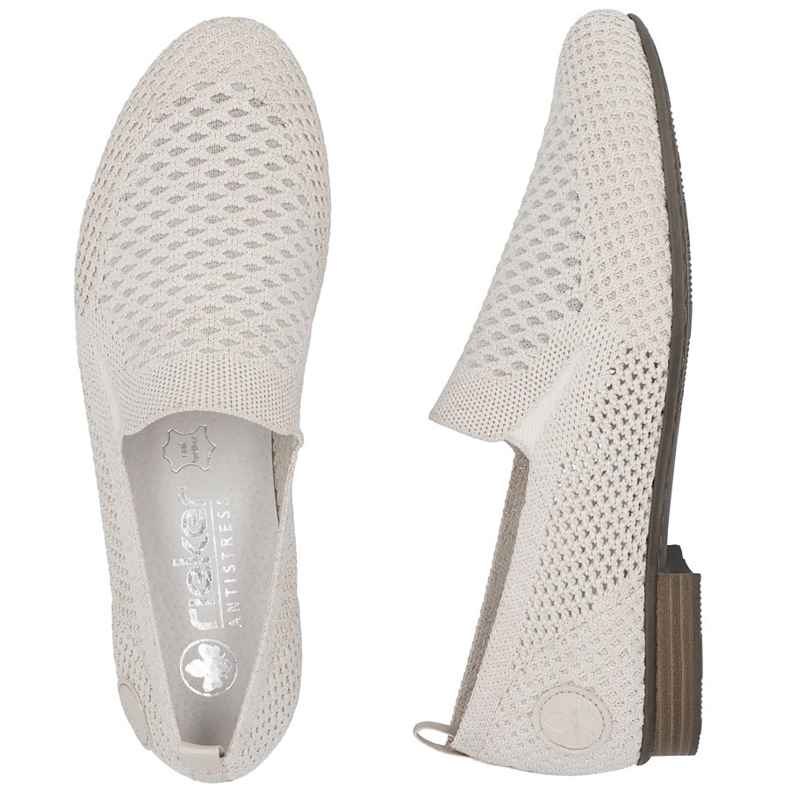 Dámské textilní boty Openwork Beige Rieker 51969-90 béžový 2 Dámské textilní boty Openwork Beige Rieker 51969-90 béžový 2