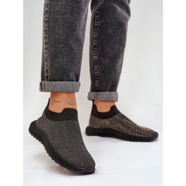 S.Barski Slocked Dámská sportovní bota s dekorací TW121 černá 2