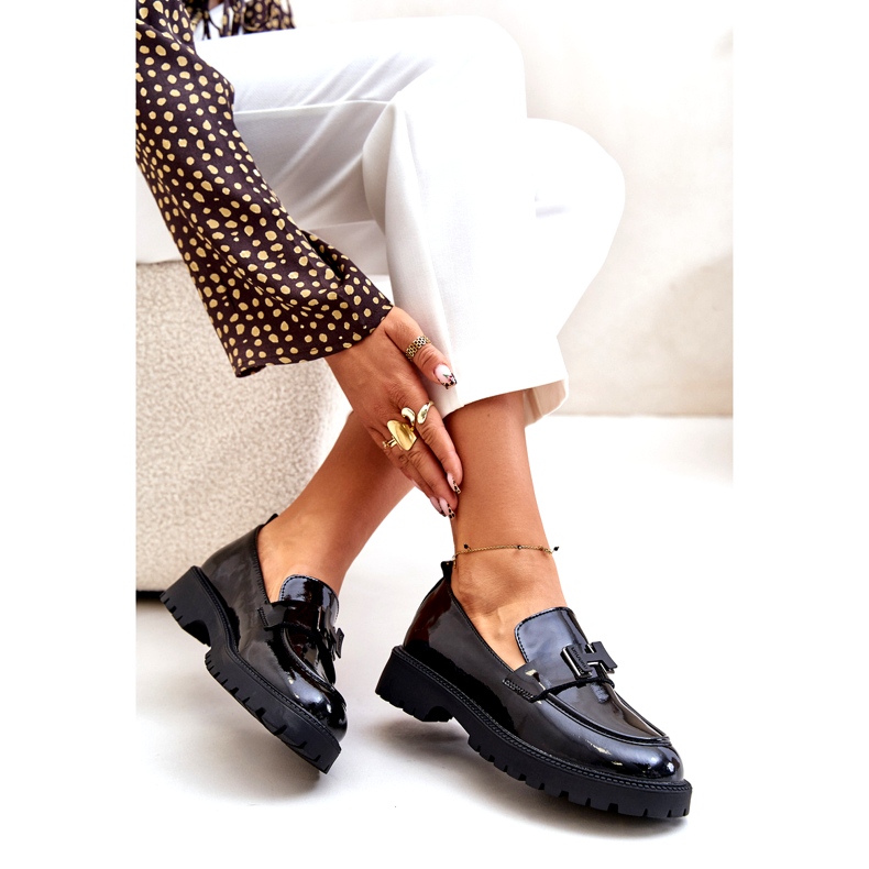 Vinceza 62187 lakované mokasíny černá 3