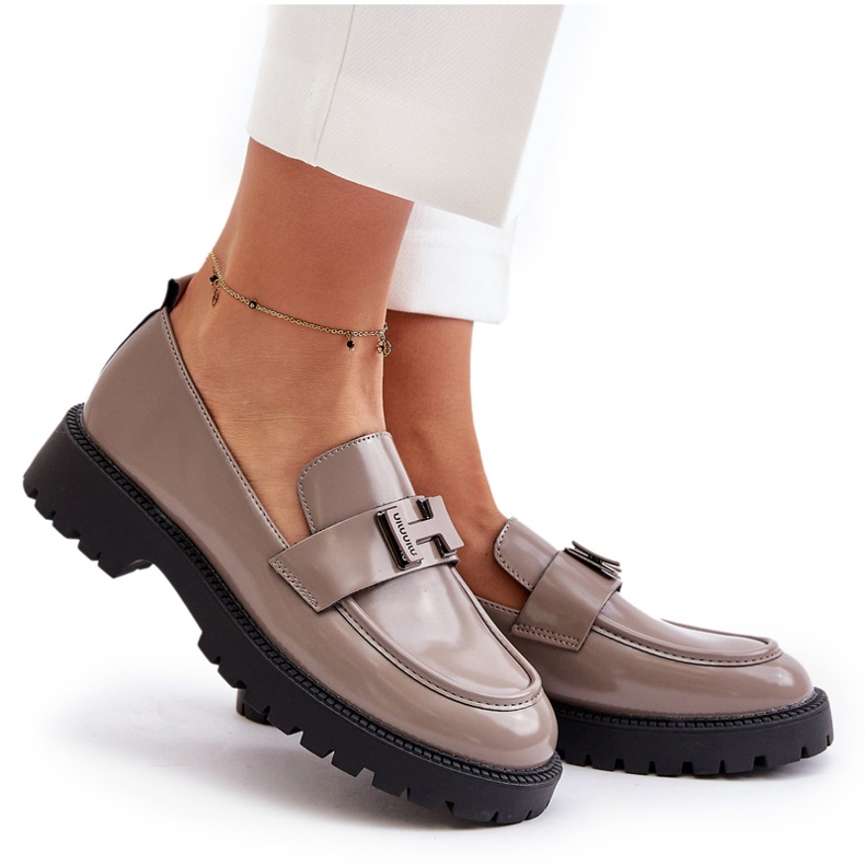 Vinceza Vasised dámské mokasíny 62187 béžové šedé béžový 5