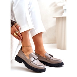 Vinceza Vasised dámské mokasíny 62187 béžové šedé béžový 3