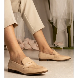 Beige Women Classic Loafers béžový 1