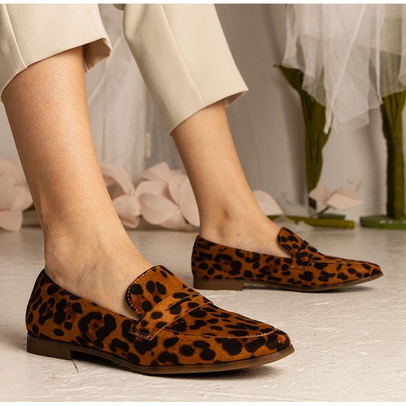 Dámské klasické mokasíny Panther hnědý 1