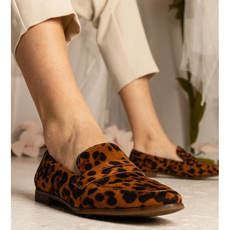 Dámské klasické mokasíny Panther hnědý 2