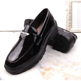 Filippo W PAW463 černé lakované slip-on boty černá 13