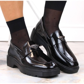 Filippo W PAW463 černé lakované slip-on boty černá 14
