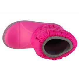 Dívčí sněhové boty Crocs Winter Puff Boot 14613-6tr růžový 1