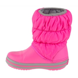 Dívčí sněhové boty Crocs Winter Puff Boot 14613-6tr růžový 2