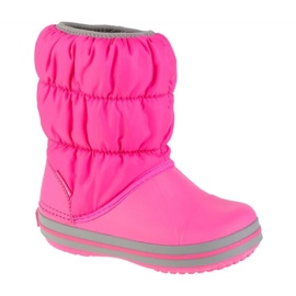 Dívčí sněhové boty Crocs Winter Puff Boot 14613-6tr růžový 3