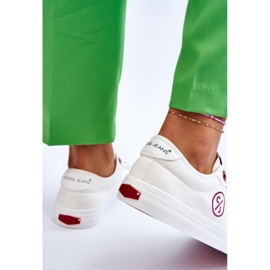 Dámské Cross Jeans Fabric Sneakers LL2R4043 White bílý 5