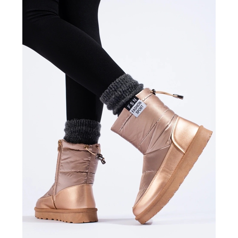 W. Potocki Dámské sněhule Potocki s nízkým svrškem, zlaté zlatý 1