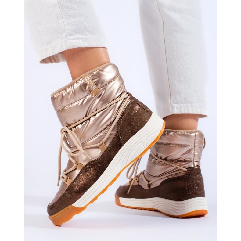 Krátké zlaté sněhule Big Star KK274276 hnědý 2