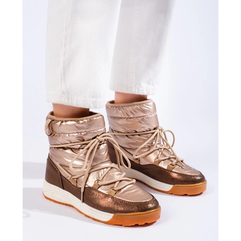 Krátké zlaté sněhule Big Star KK274276 hnědý 1