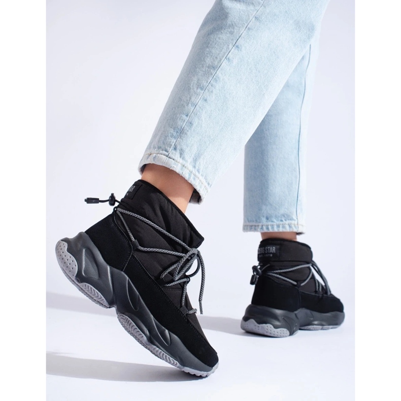 Dámské černé sněhule Big Star KK274274 černá 2