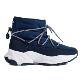 Dámské tmavě modré sněhule Big Star KK274273 modrý 2