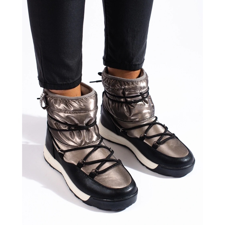 Dámské sněhule Big Star KK274275 zlatý 1