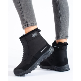 Dámské trekové boty se zipem DK černý 1