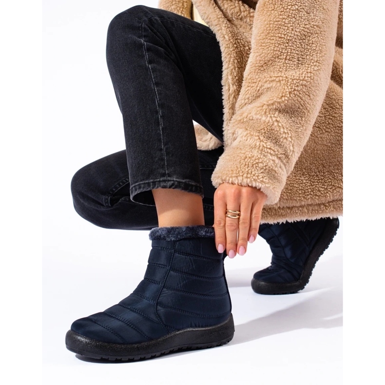 W. Potocki Námořnické modré dámské sněhule nad kotník značky Potocki modrý 1