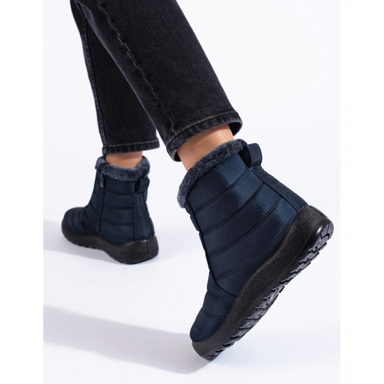 W. Potocki Námořnické modré dámské sněhule nad kotník značky Potocki modrý 2