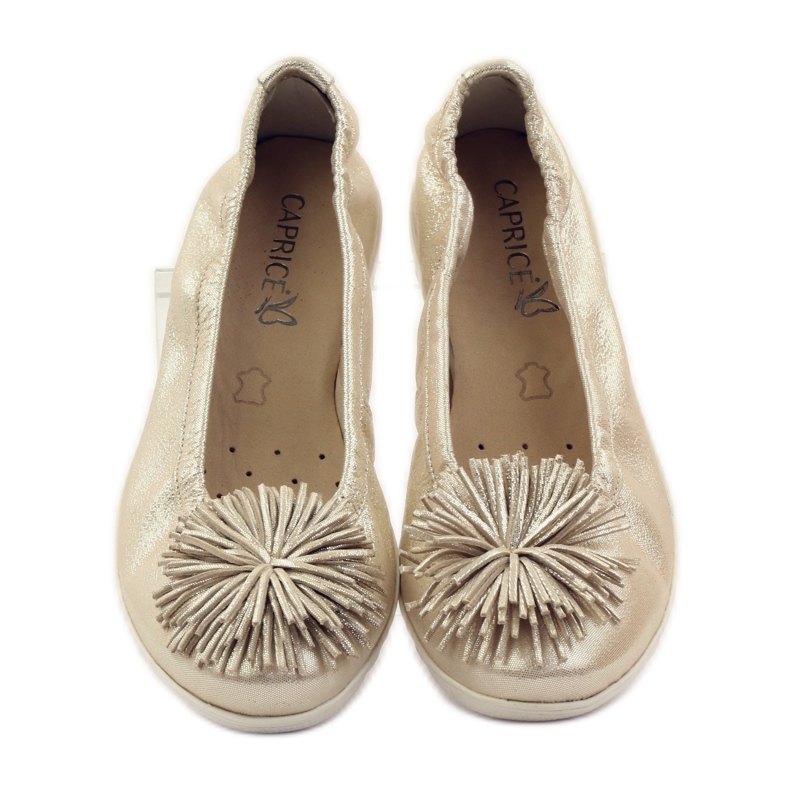 Dámské balerínky Caprice 22116 žlutá 4