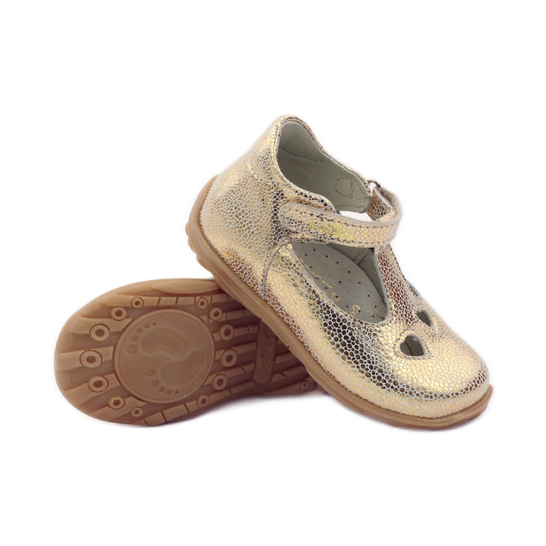 Dívčí baleríny srdce Ren But 1467 žlutá 3