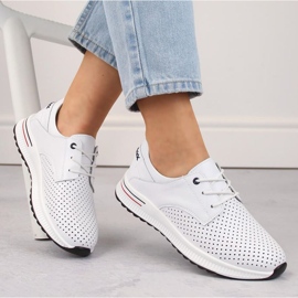 Kožená sportovní obuv Filippo W PAW505, bílá bílý 1