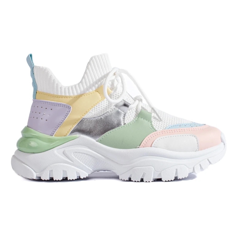 Barevné nazouvací tenisky bílý 2