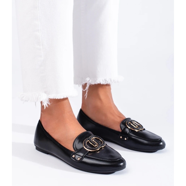 Diamantique Mokasíny s ozdobou černá 1