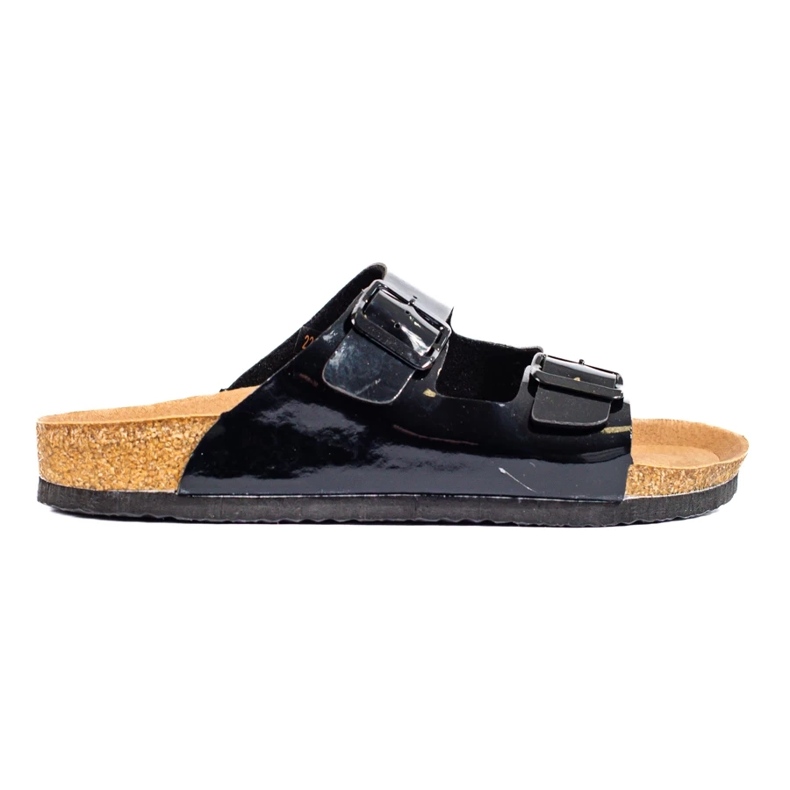 W. Potocki Lakované pantofle Potocki černý 1