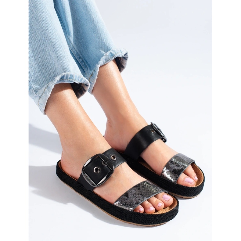 Dámské pantofle Big Star černý 1