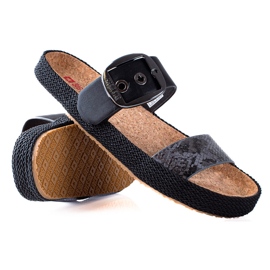 Dámské pantofle Big Star černý 2