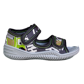 Chlapecké pantofle Viggami Ignaś druk šedá 1