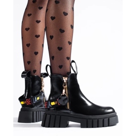 Černé pracovní boty černý 2