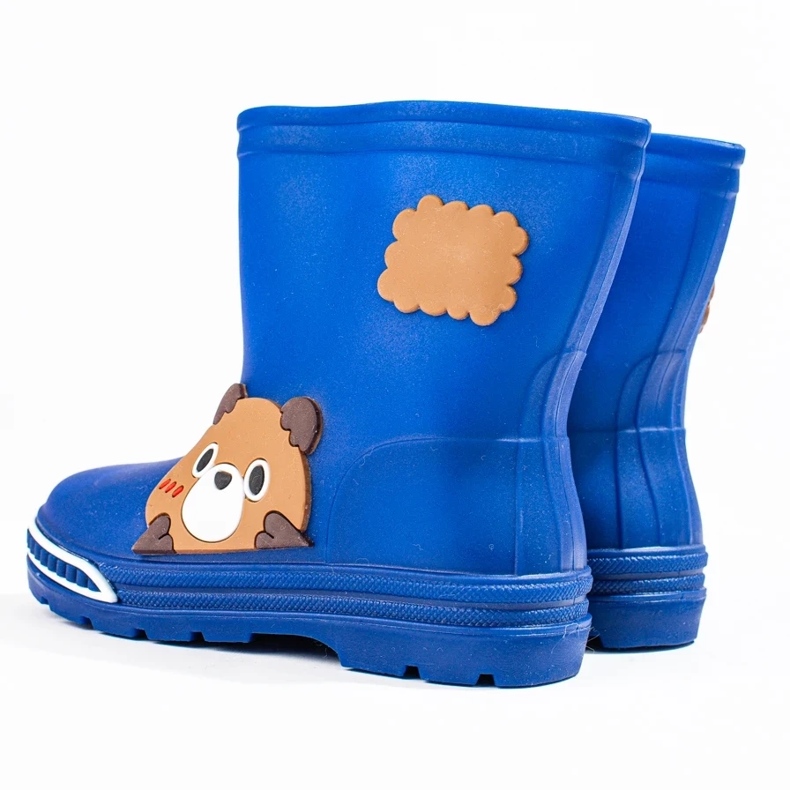 Modré dětské nízké holínky Wellington modrý 1