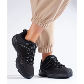 Dámské trekové boty na silné DK černé podrážce černá 1