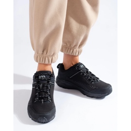 Dámské trekové boty na silné DK černé podrážce černá 2