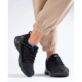 Nepromokavé dámské trekové boty DK, černá a modrá černý 1