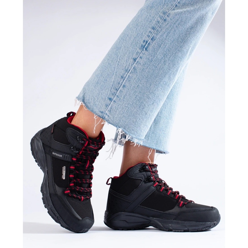 Dámská treková obuv s vysokým svrškem DK černá 2